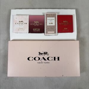 4 Piece Coach Women’s Fragrance Mini Gift Set Dabber Splash 0.15oz 4.5mL Chrty